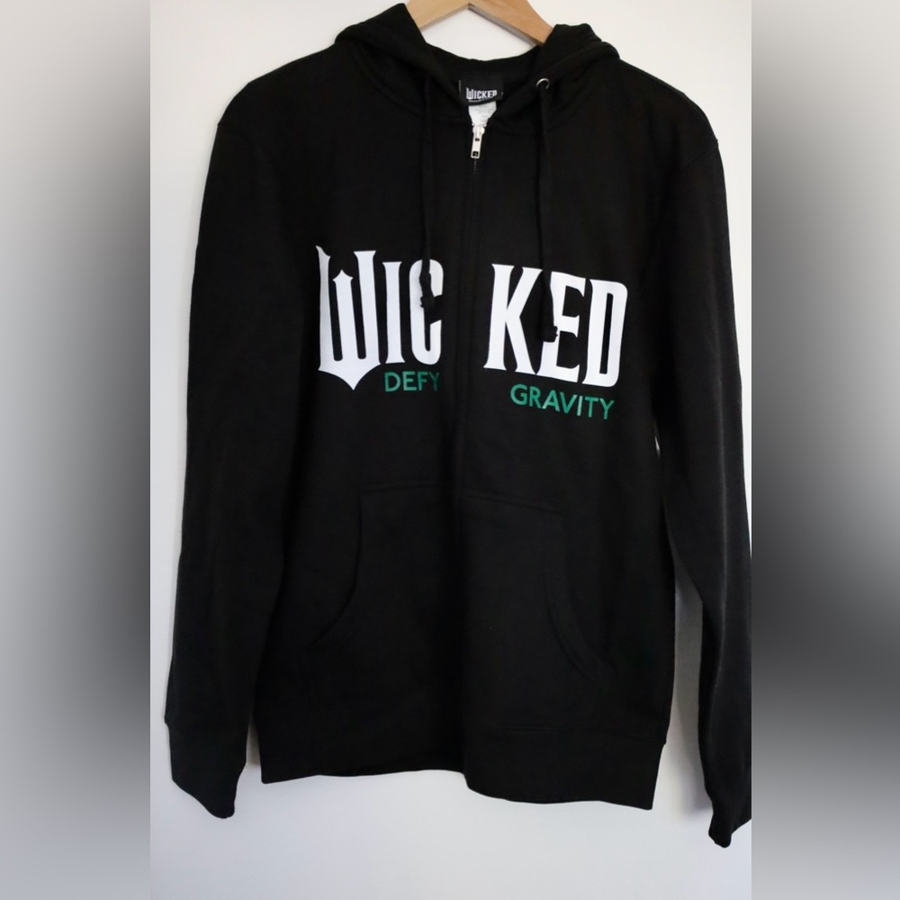 New Universal Studios Wicked Elfaba Glinda Zip up Hoodie Unisex (SM)